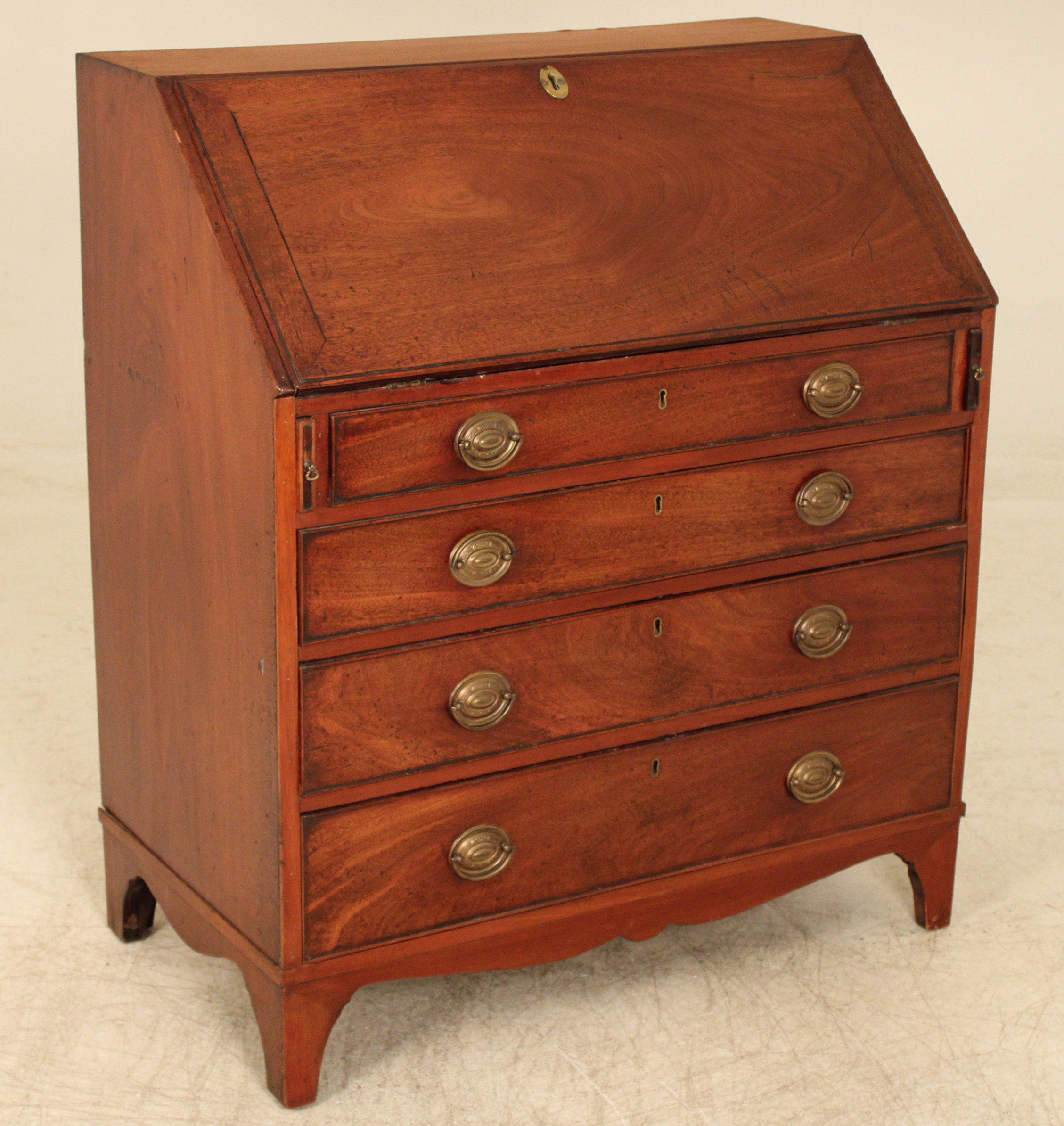 ENGLISH GEORGIAN MAHOGANY SLANT TOP