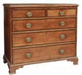 ENGLISH GEORGIAN OAK CHEST OF