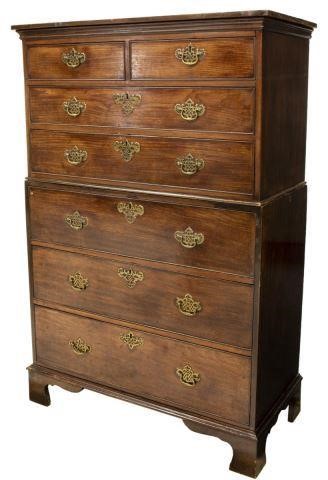 ENGLISH GEORGIAN OAK SECRETARY