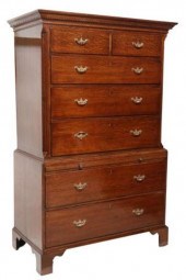 ENGLISH GEORGIAN PERIOD OAK CH