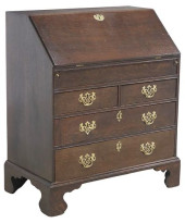 ENGLISH GEORGIAN STYLE OAK WRI