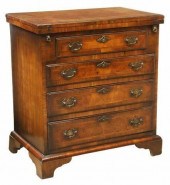 ENGLISH GEORGIAN STYLE WALNUT