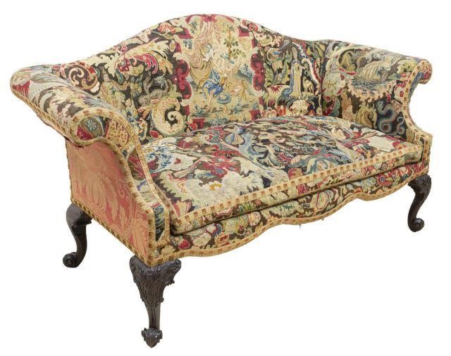 ENGLISH GEORGIAN TAPESTRY COVERED