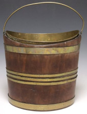 ENGLISH GEORIGAN BRASS-BOUND M