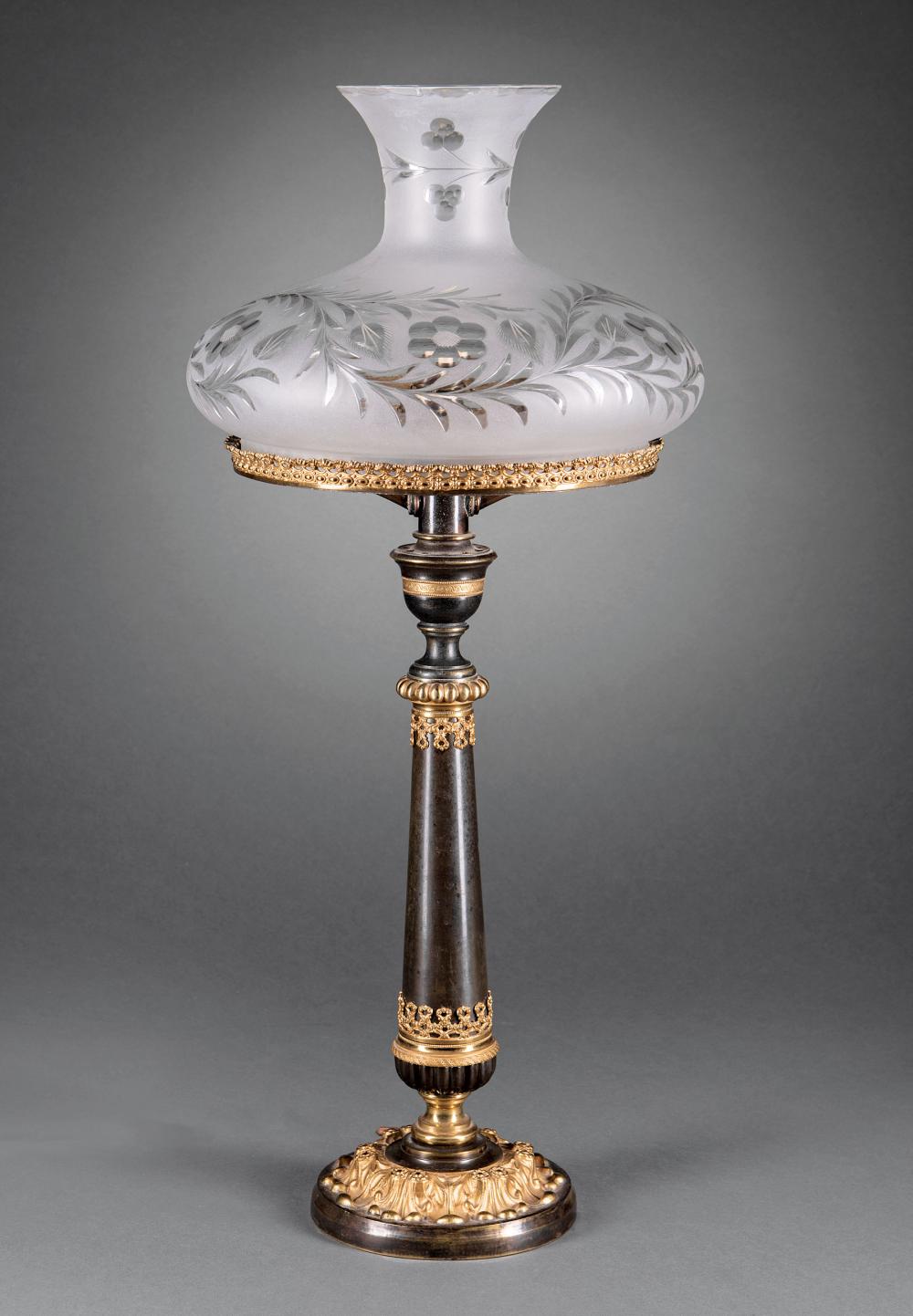 ENGLISH GILT AND PATINATED BRONZE