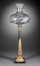 ENGLISH GILT AND PATINATED BRO