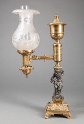 ENGLISH GILT AND PATINATED BRO