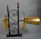 ENGLISH GILT AND WROUGHT IRON