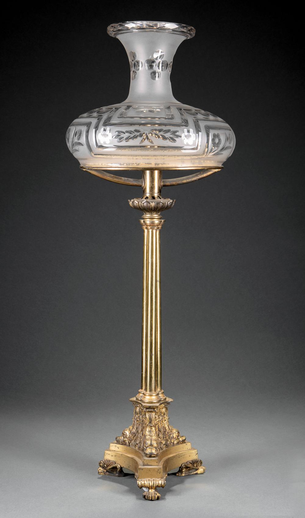 ENGLISH GILT BRONZE AND BRASS