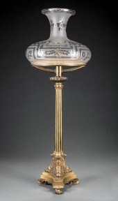 ENGLISH GILT BRONZE AND BRASS