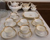 ENGLISH GILT DECORATED CERAMIC