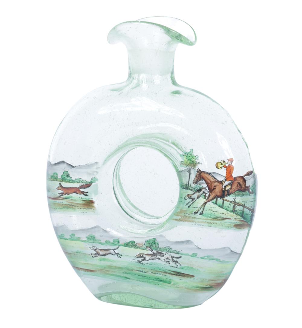 ENGLISH GLASS ART DECO GREEN