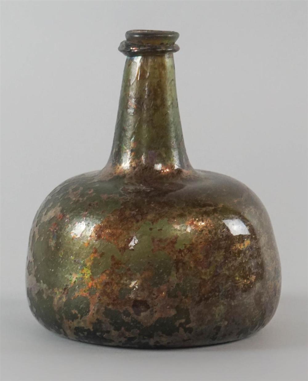 ENGLISH GLASS WINE BOTTLE, CIRCA