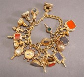 ENGLISH GOLD FILLED CHARM BRAC
