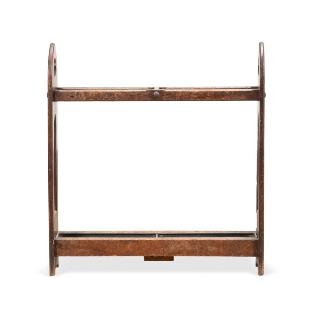 ENGLISH GOTHIC REVIVAL ARCHED OAK