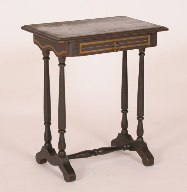 English grain painted one drawer