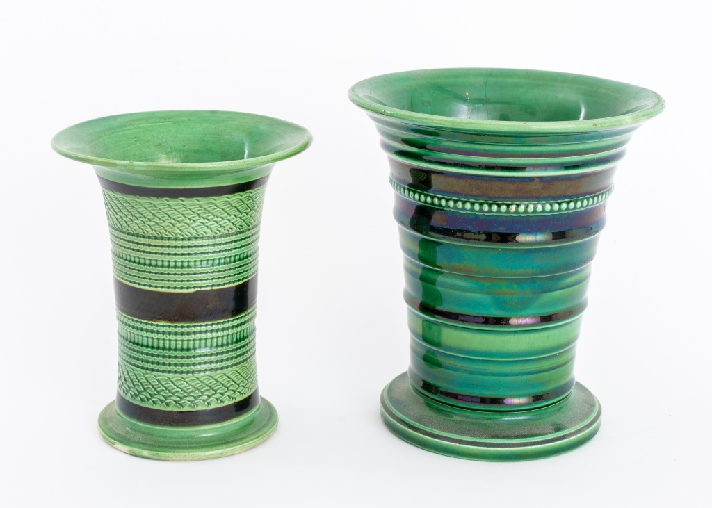 ENGLISH GREEN GLAZED CREAMWARE