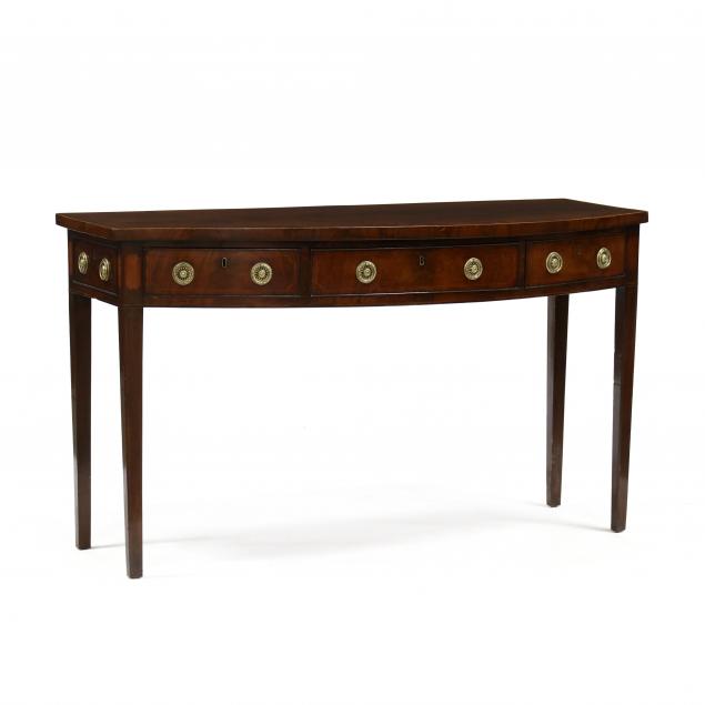 ENGLISH HEPPLEWHITE INLAID BOWFRONT