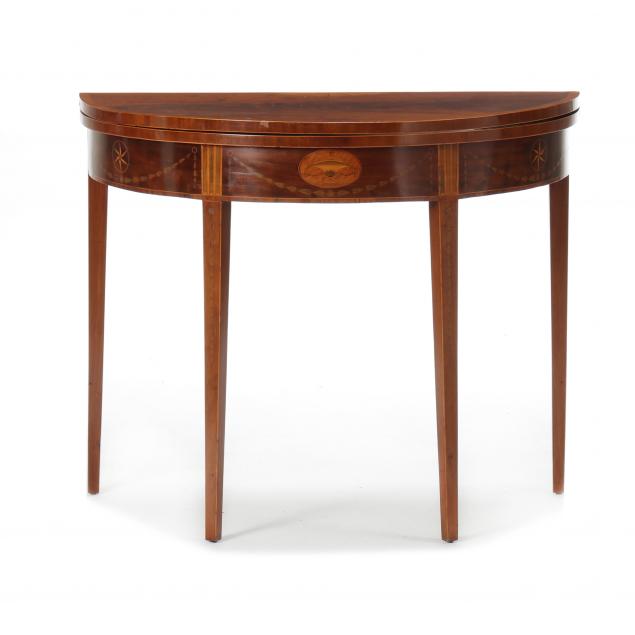 ENGLISH HEPPLEWHITE INLAID MAHOGANY