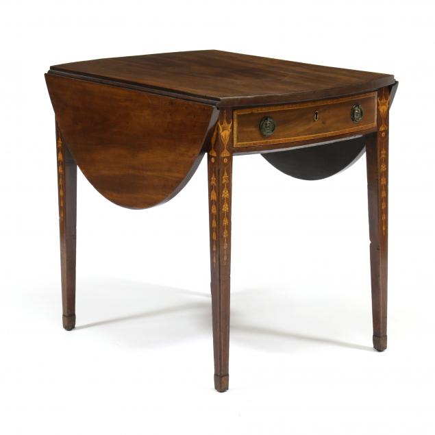ENGLISH HEPPLEWHITE INLAID MAHOGANY