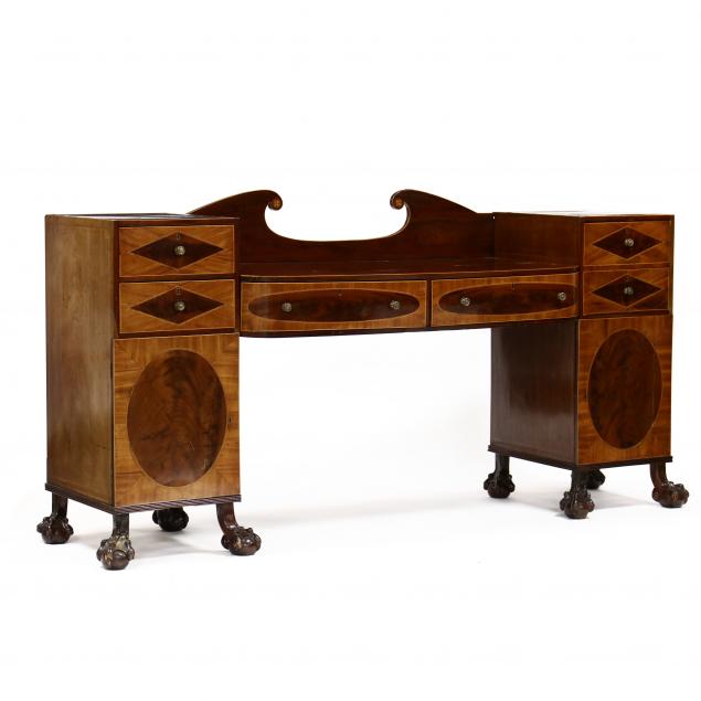 ENGLISH HEPPLEWHITE INLAID MAHOGANY