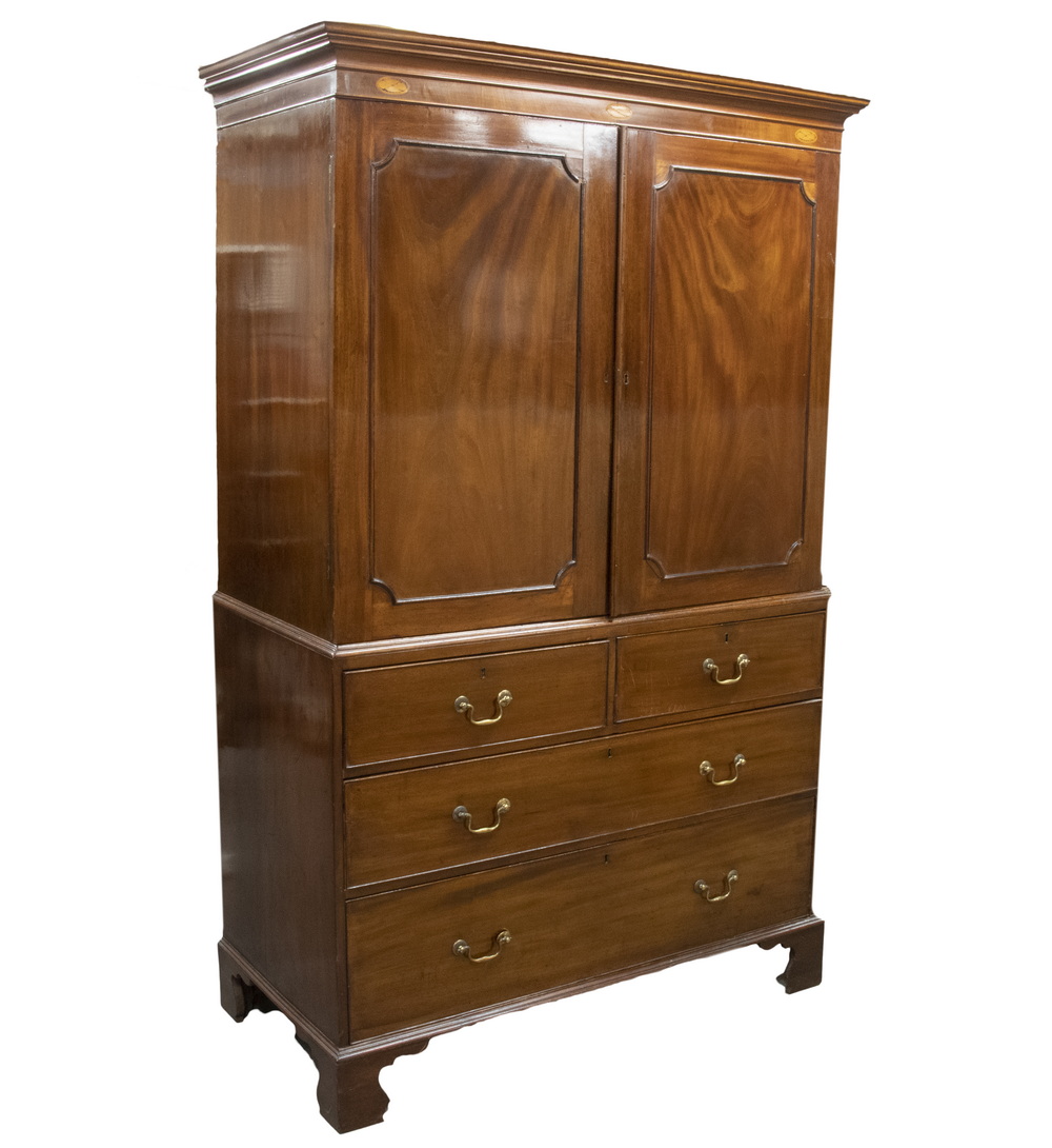 ENGLISH HEPPLEWHITE LINEN PRESS