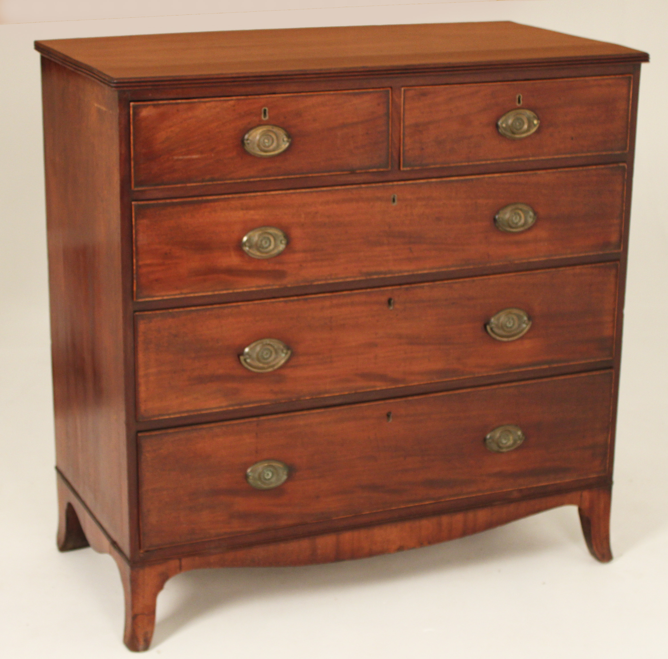 ENGLISH HEPPLEWHITE MAHOGANY CHEST,