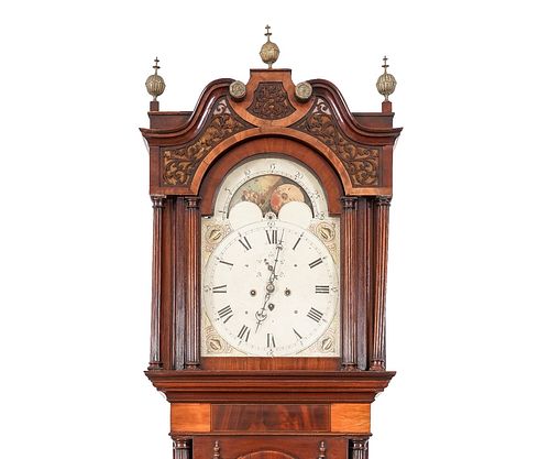 ENGLISH HEPPLEWHITE TALL CASE