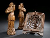 English Highly Carved Oak Book