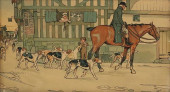 ENGLISH HUNT PRINT, CHARLES AL