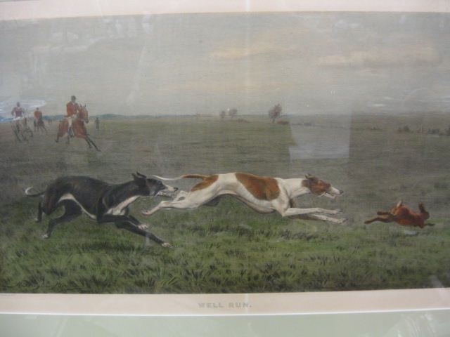 English Hunting Lithograph ''Well