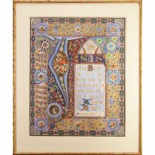 English Illuminated Vellum Man