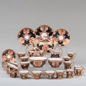 ENGLISH IMARI PORCELAIN TEA SE