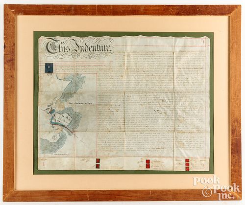 ENGLISH INK ON VELLUM INDENTURE,