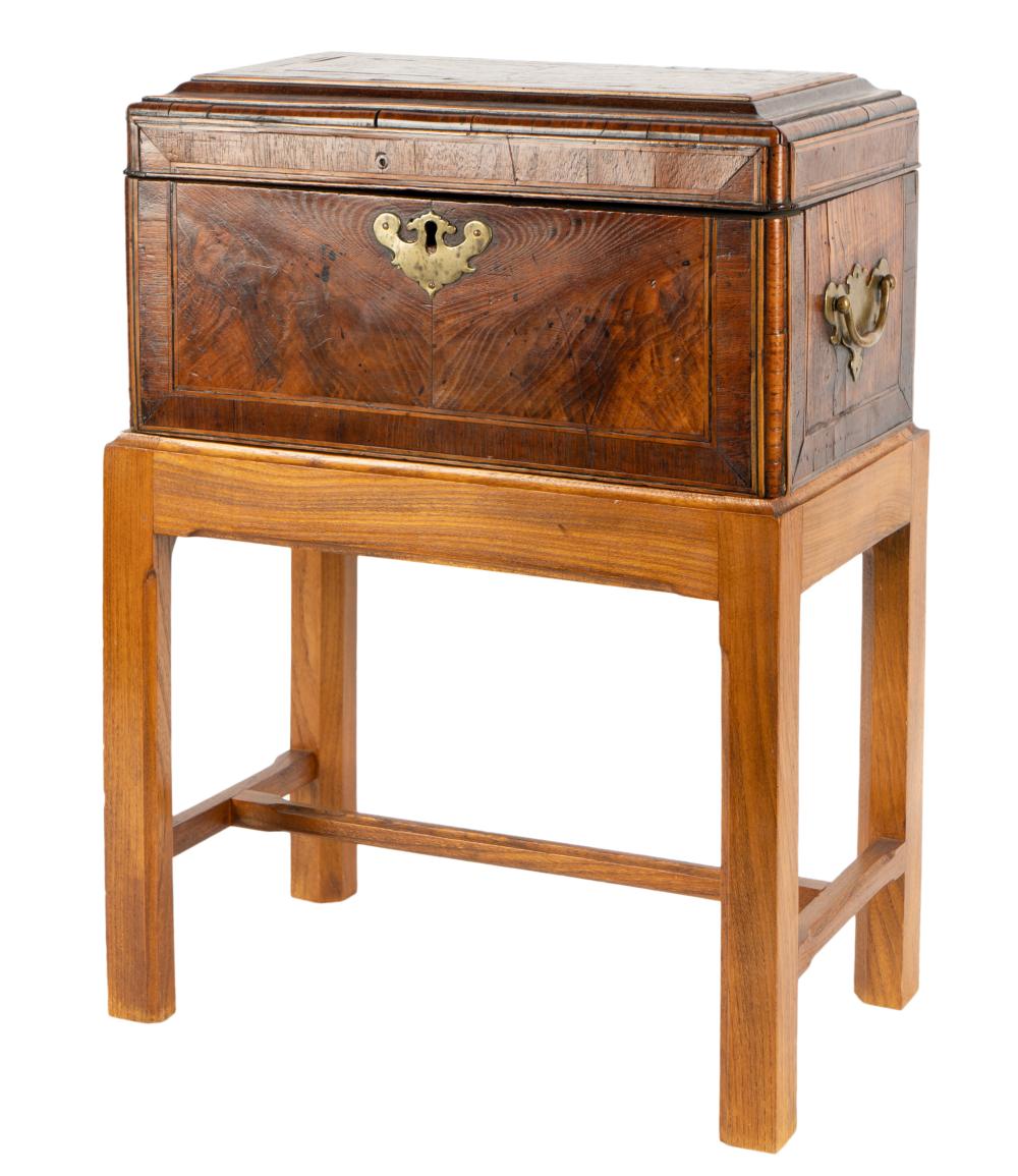 ENGLISH INLAID FLAME MAHOGANY