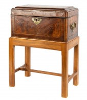 ENGLISH INLAID FLAME MAHOGANY