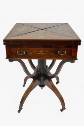 ENGLISH INLAID HANDKERCHIEF GA