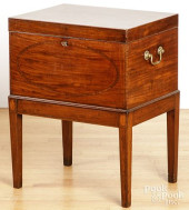 ENGLISH INLAID MAHOGANY CELLAR