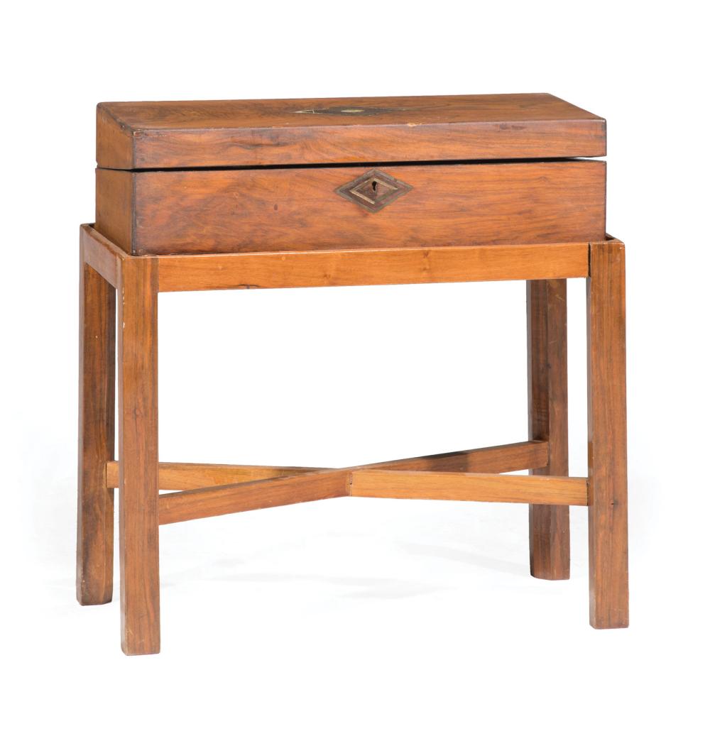 ENGLISH INLAID MAHOGANY LAP