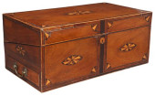 ENGLISH INLAID MAHOGANY WRITIN