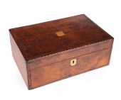 ENGLISH INLAID WALNUT LAP DESK