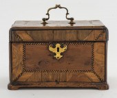 ENGLISH INLAID WOOD GAME BOX E