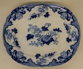 ENGLISH IRONSTONE FLOW BLUE RE