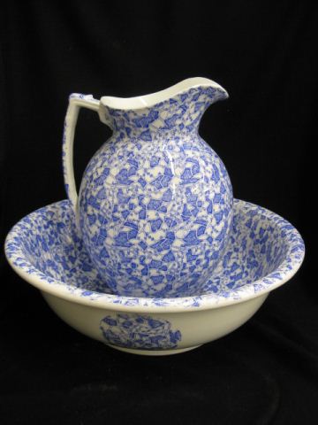 English Ironstone Pitcher & Bowl
