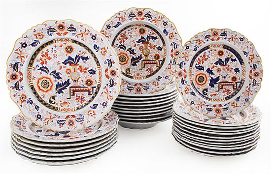 English ironstone plate and bowl