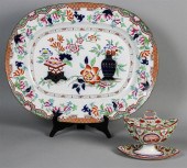 ENGLISH IRONSTONE PLATTER AND