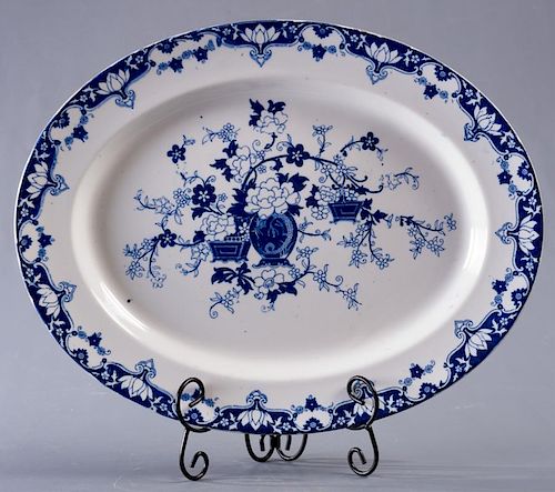 ENGLISH IRONSTONE PLATTER, CIRCA
