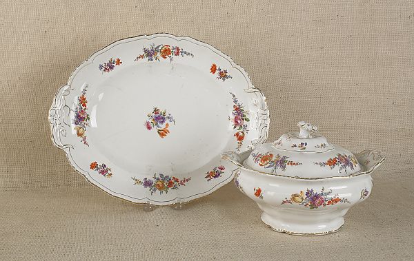 English ironstone tureen and