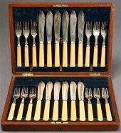 ENGLISH IVORINE HANDLE 24-PIEC