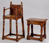 ENGLISH JACOBEAN HIGH CHAIR AN